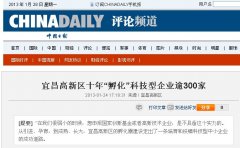 『中国日报』评论：成功孵化的“金雀”- 世搏体育平台电